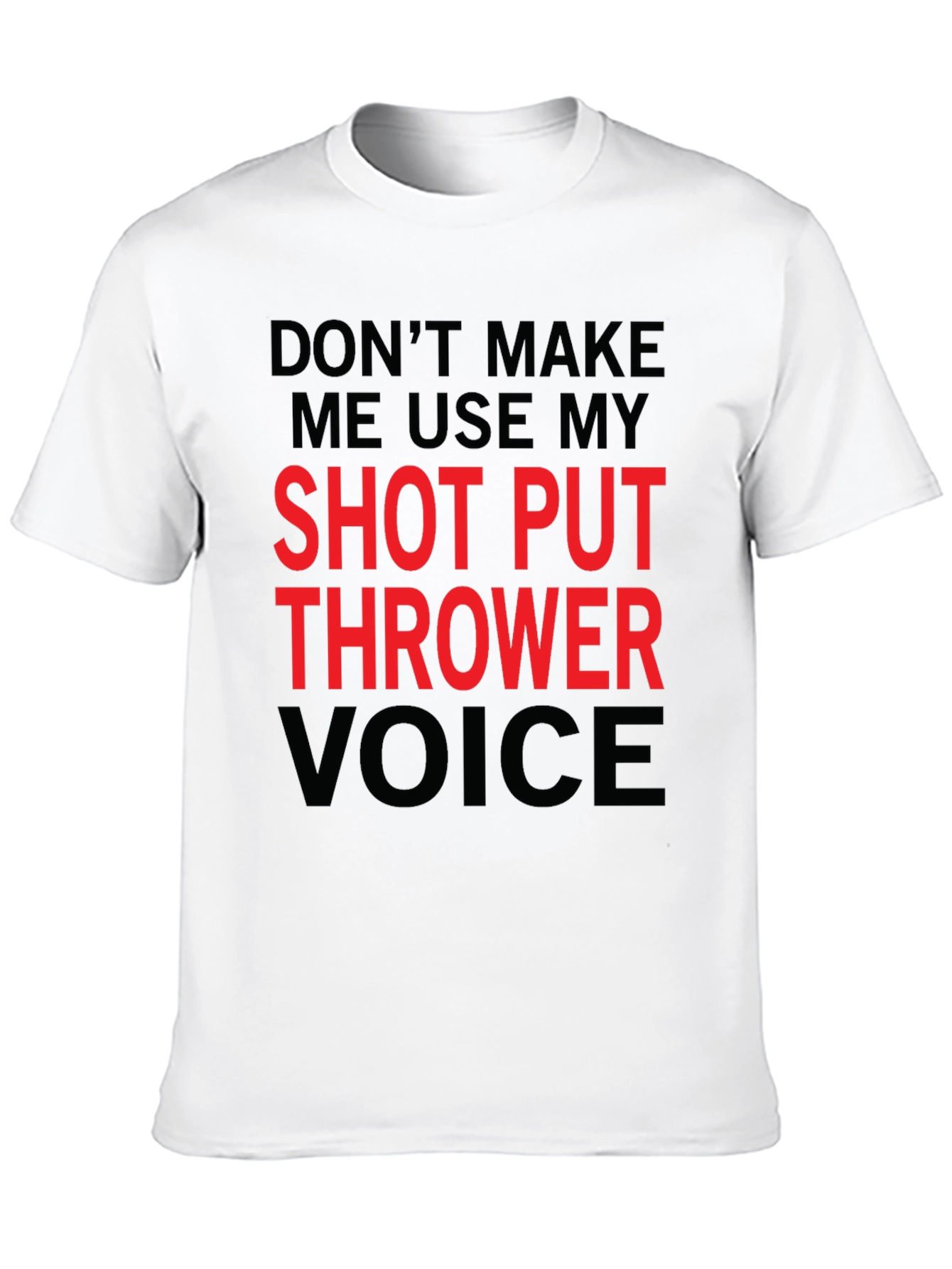 Shot Put Thrower Voice Black T-Shirt