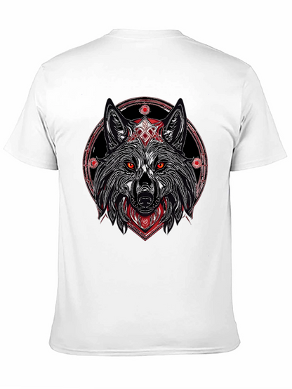 Wolf Graphic Tee - Black Stylish Print