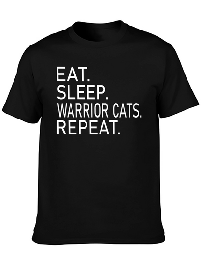Eat Sleep Warrior Cats Repeat T-Shirt