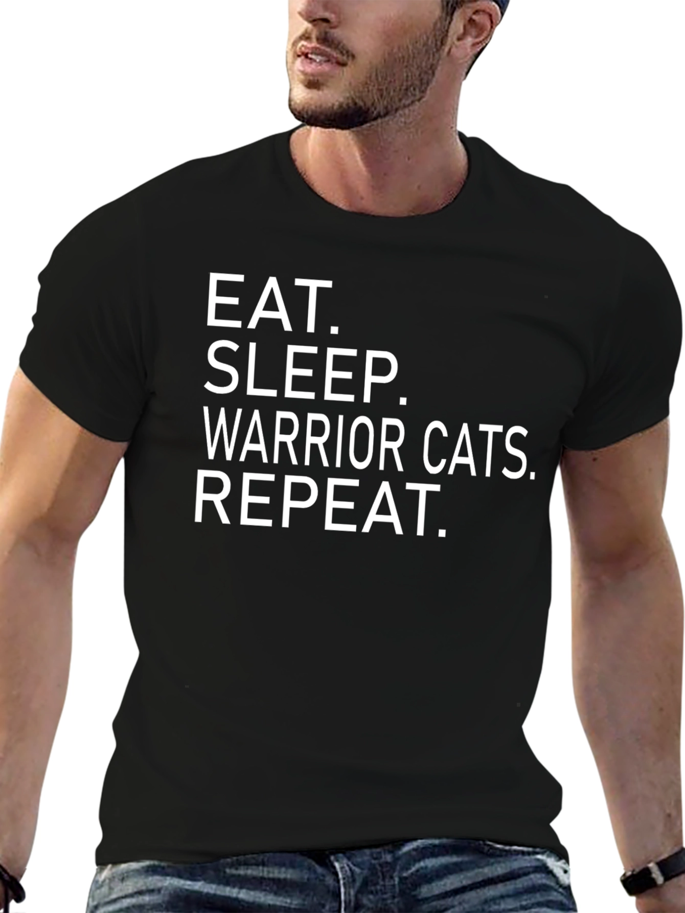 Eat Sleep Warrior Cats Repeat T-Shirt