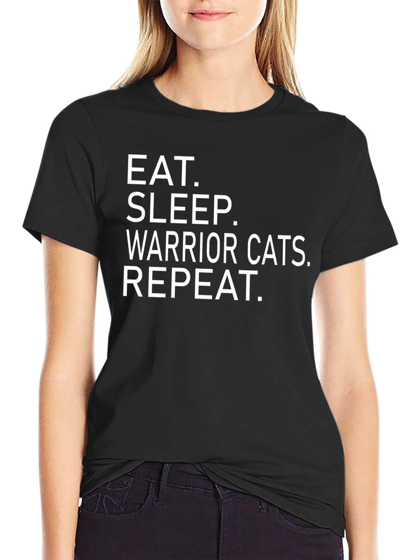 Eat Sleep Warrior Cats Repeat T-Shirt