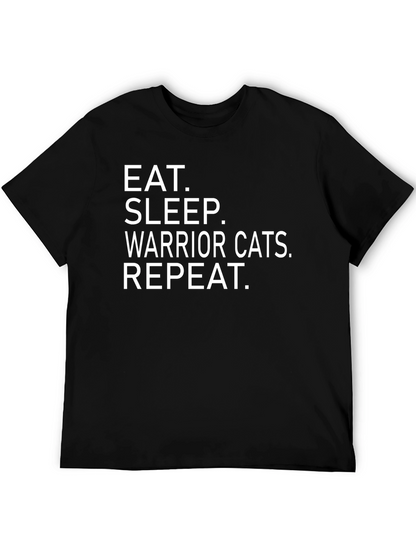 Eat Sleep Warrior Cats Repeat T-Shirt