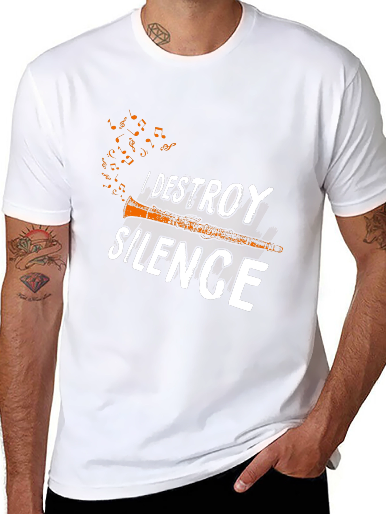 I Destroy Silence T-Shirt - Musicians Tee