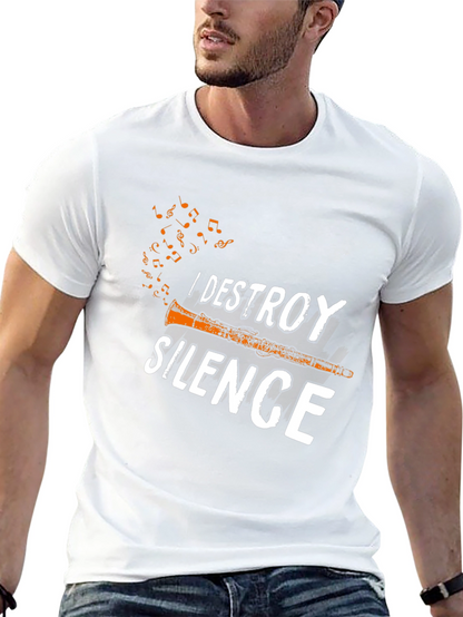 I Destroy Silence T-Shirt - Musicians Tee