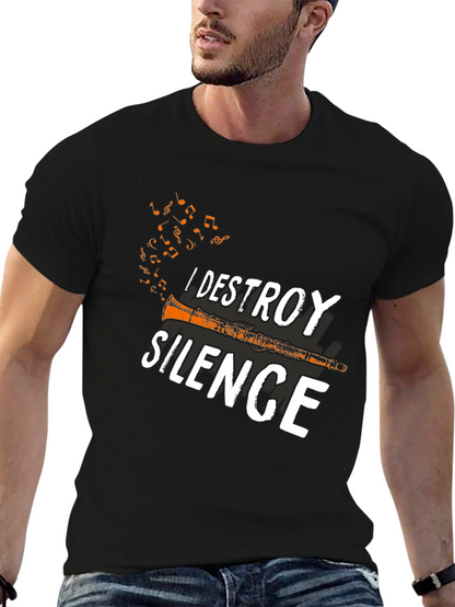 I Destroy Silence T-Shirt - Musicians Tee