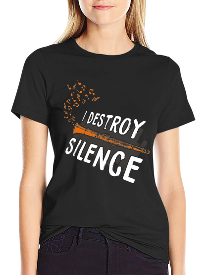 I Destroy Silence T-Shirt - Musicians Tee