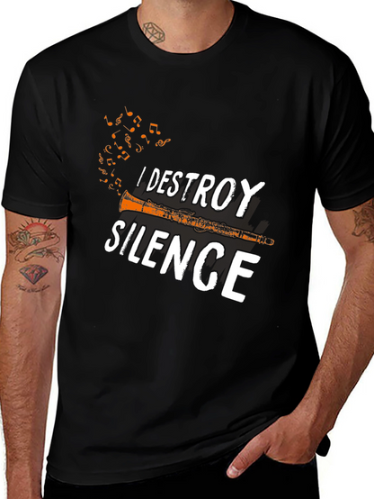 I Destroy Silence T-Shirt - Musicians Tee