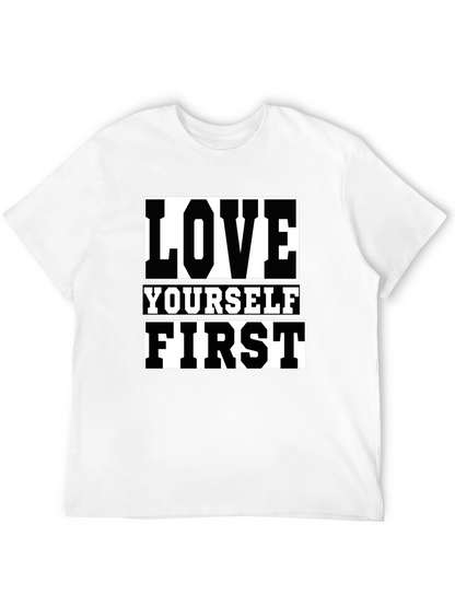 Love Yourself First Graphic Tee - Black