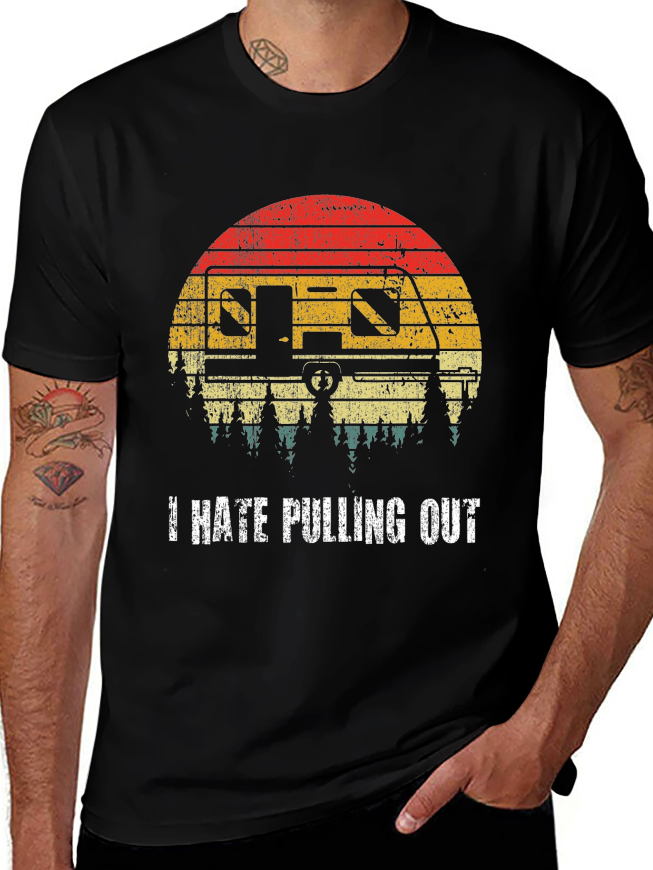 I Hate Pulling Out T-Shirt Camping RV