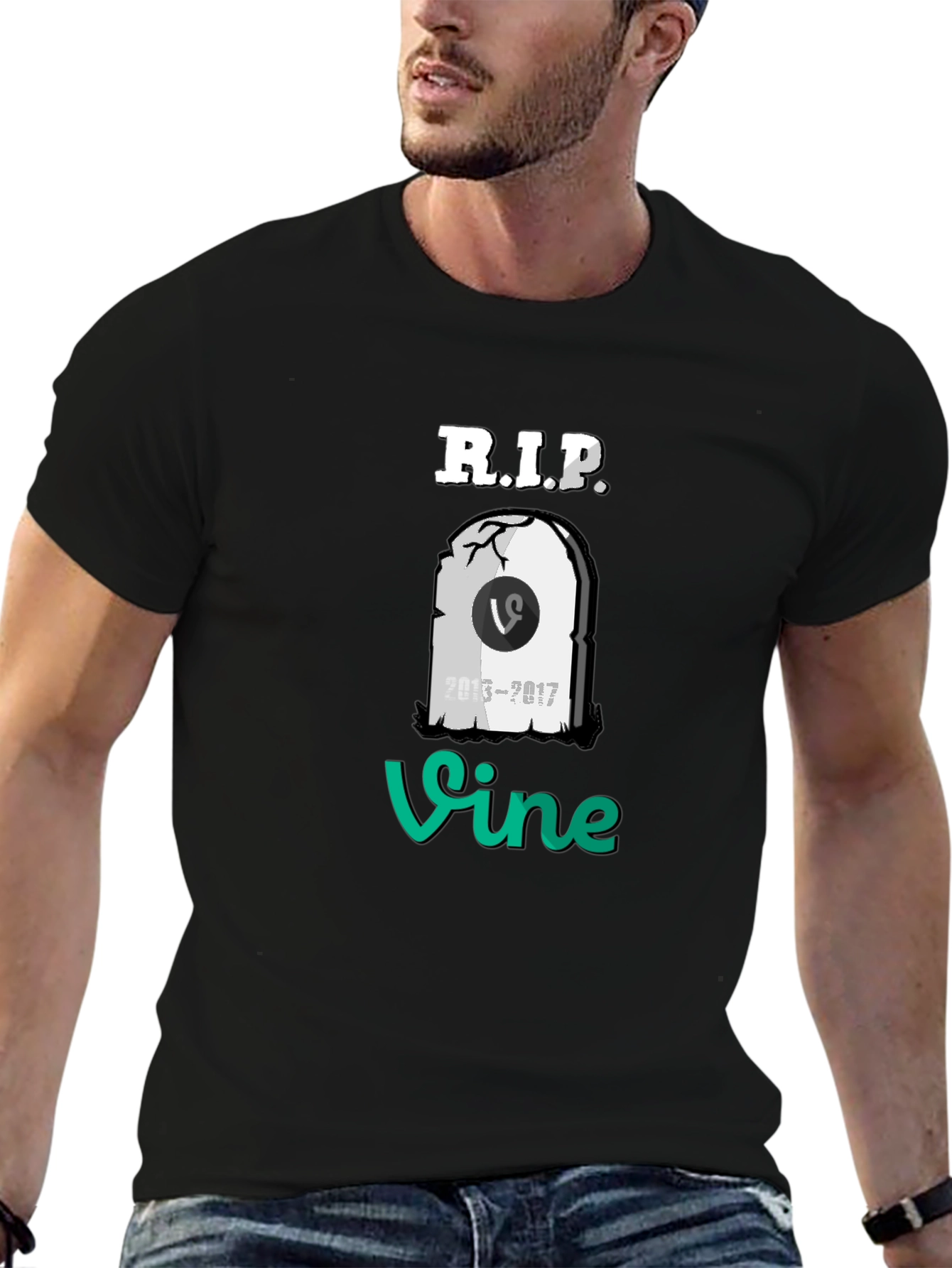 RIP Vine T-Shirt - Black Memorial Tee