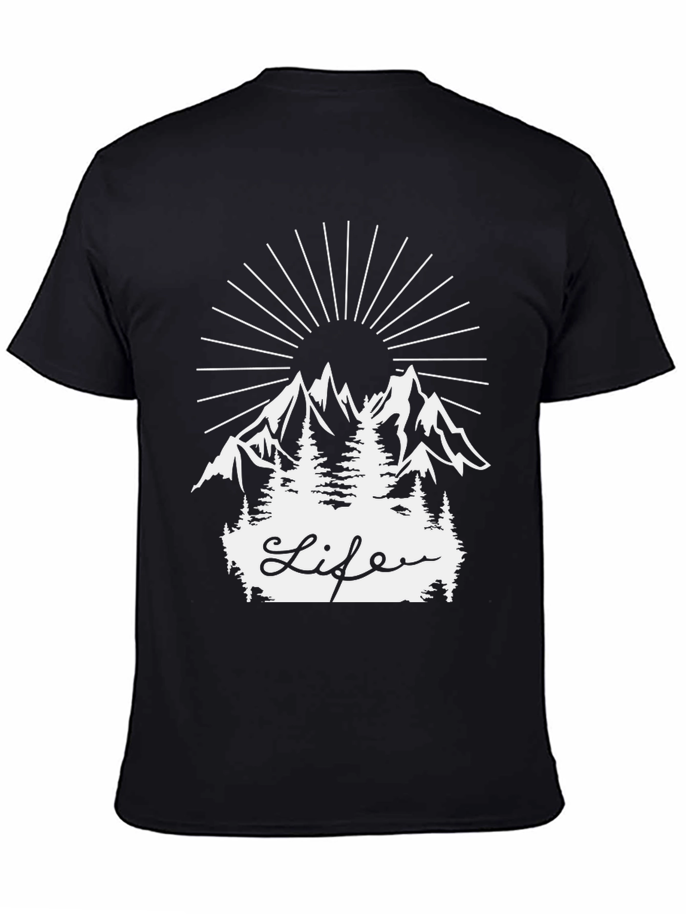 Nature Life Graphic Tee - Black