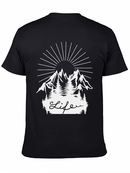 Nature Life Graphic Tee - Black