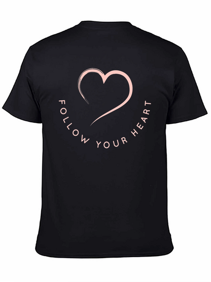 Follow Your Heart Graphic Tee - Black