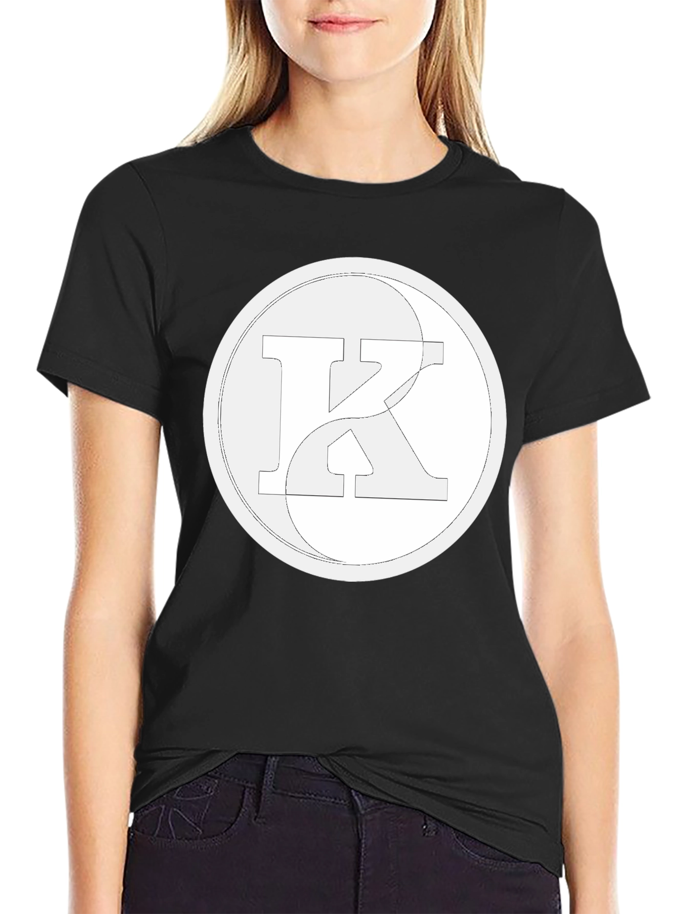 Yin Yang K Black T-Shirt