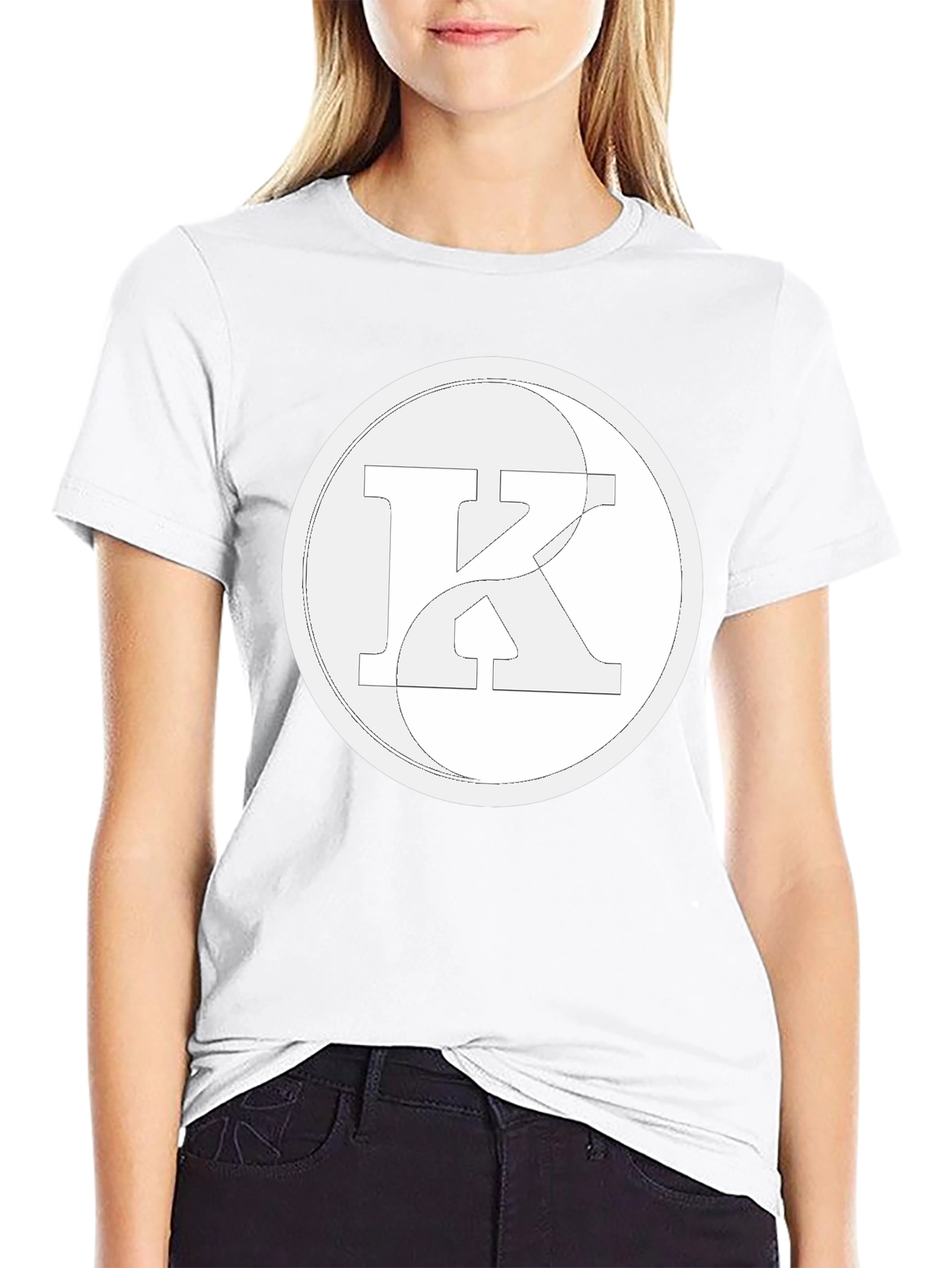 Yin Yang K Black T-Shirt