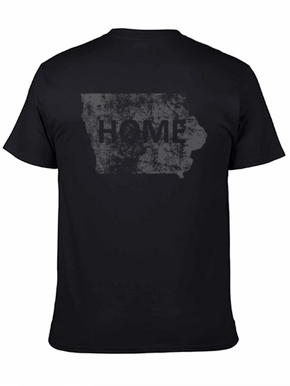 Iowa Home State Pride T-Shirt - Black