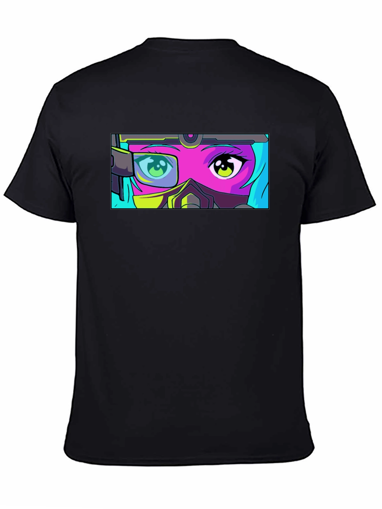 Anime Eyes T-Shirt - Futuristic Manga Graphic Tee