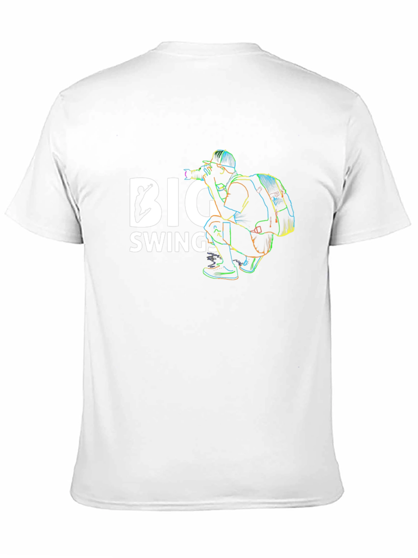 Big Swings Photographer Graphic Tee - Black