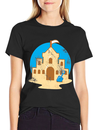 Sandcastle Graphic Tee - Beach Day Shirt