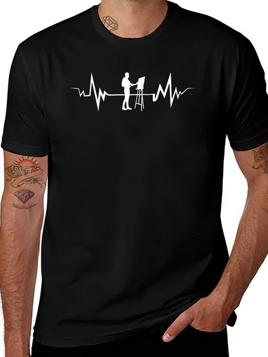 Artist Heartbeat T-Shirt - Painters Pulse Tee