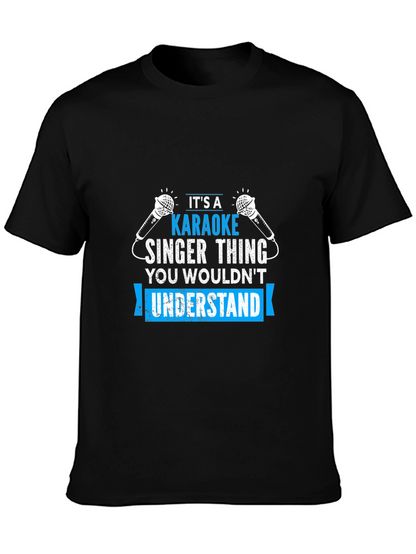 Karaoke Singer Thing - Black T-Shirt