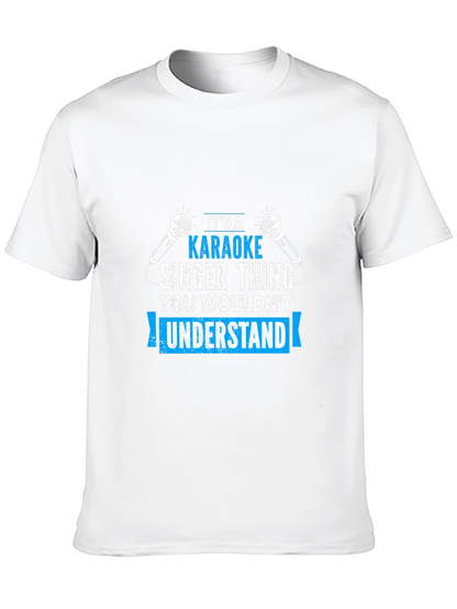 Karaoke Singer Thing - Black T-Shirt