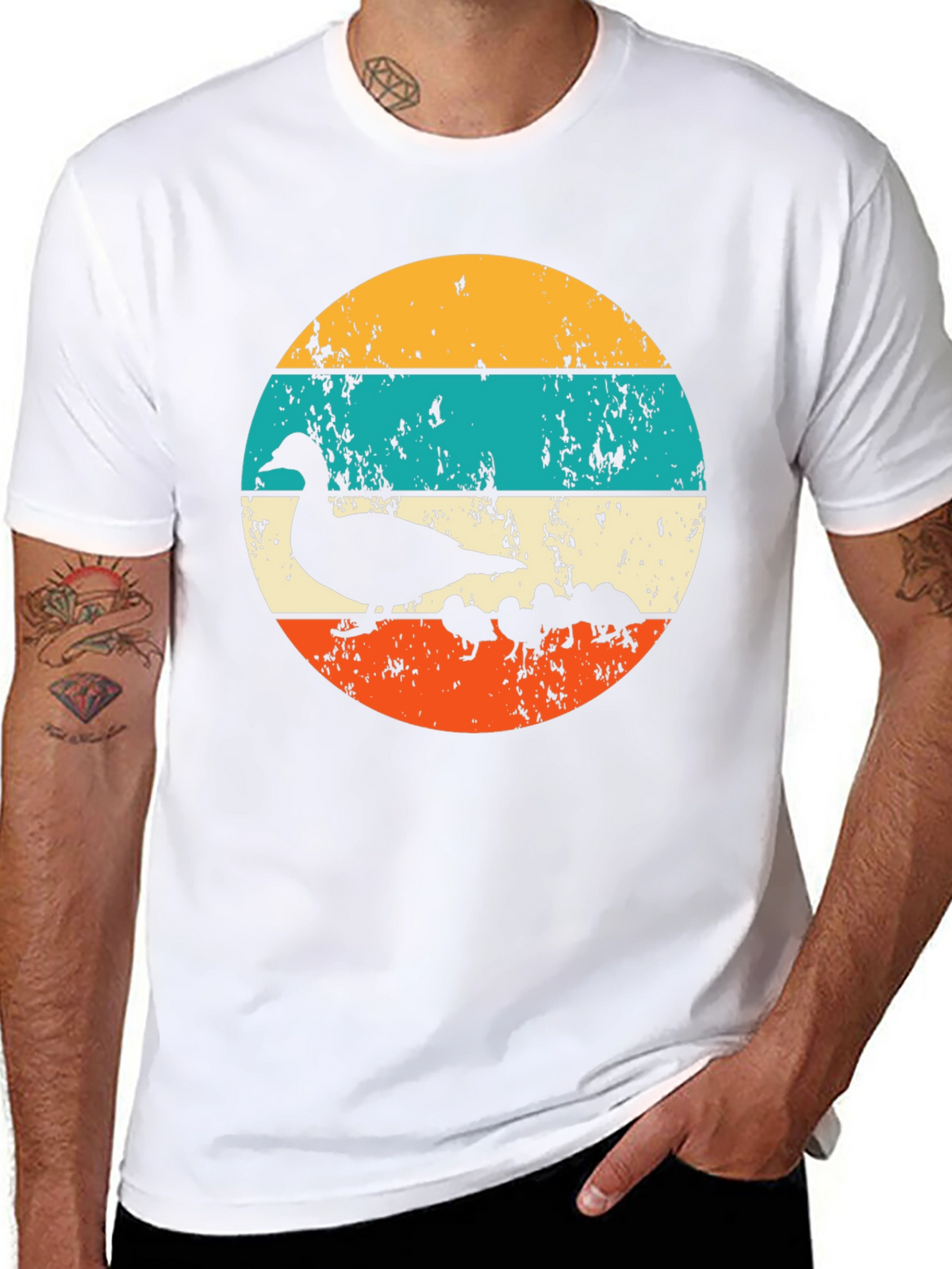 Retro Ducklings Graphic Tee