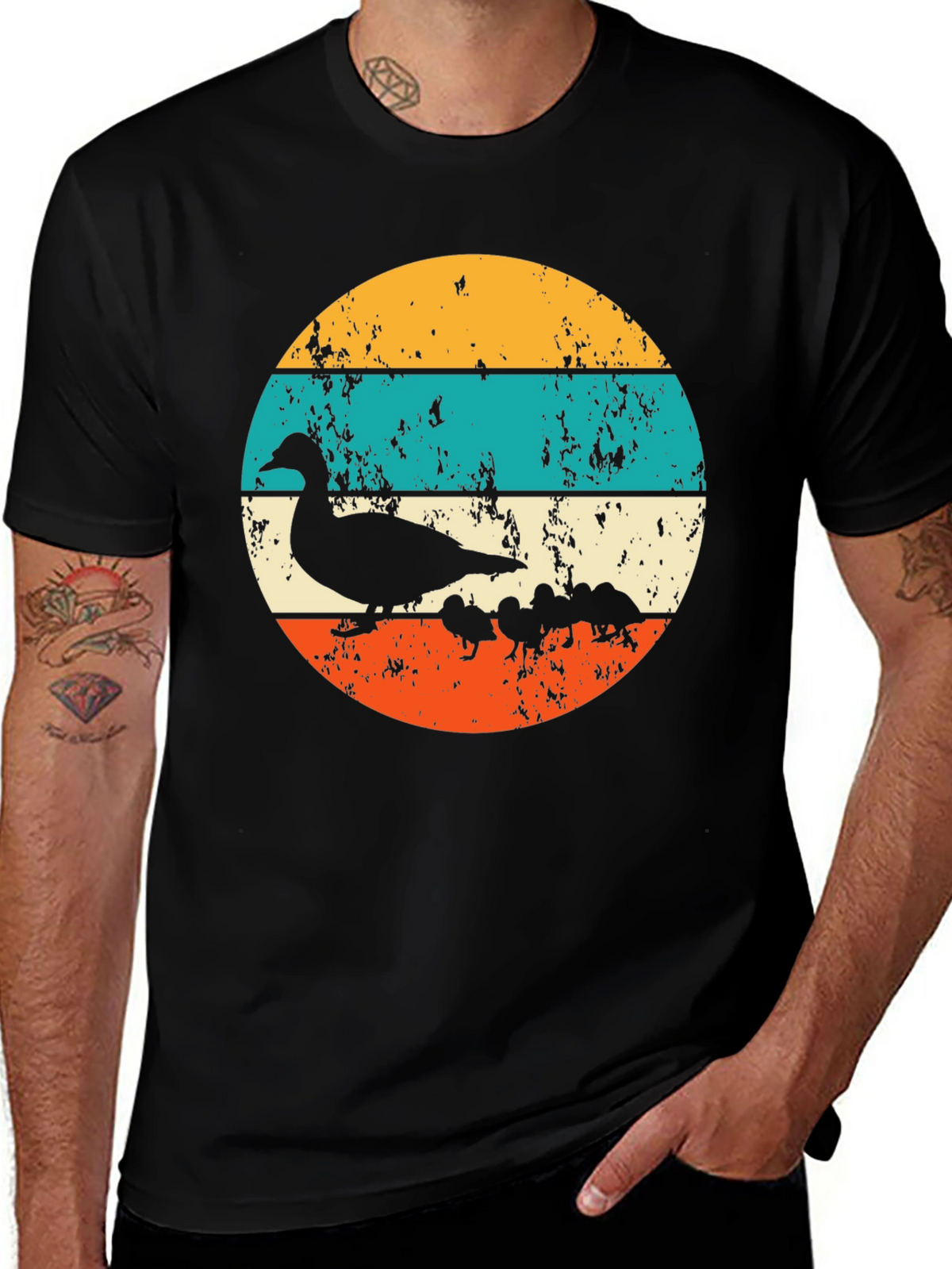Retro Ducklings Graphic Tee