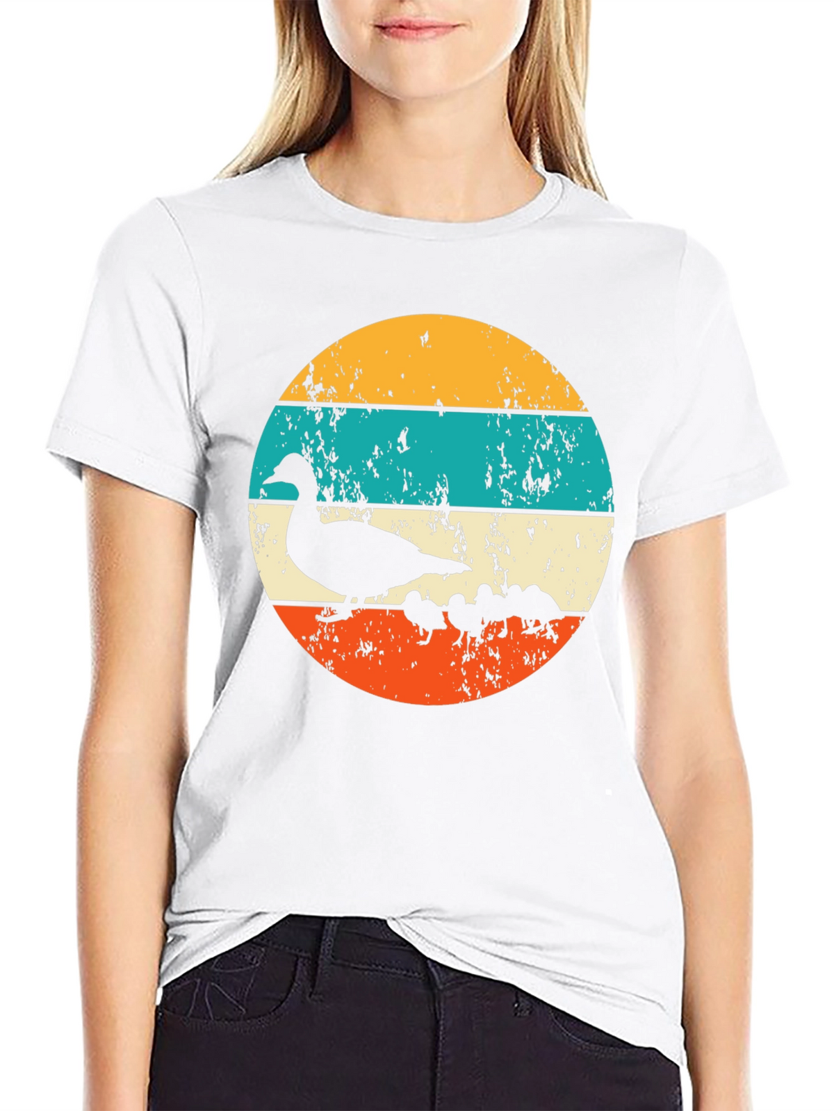 Retro Ducklings Graphic Tee