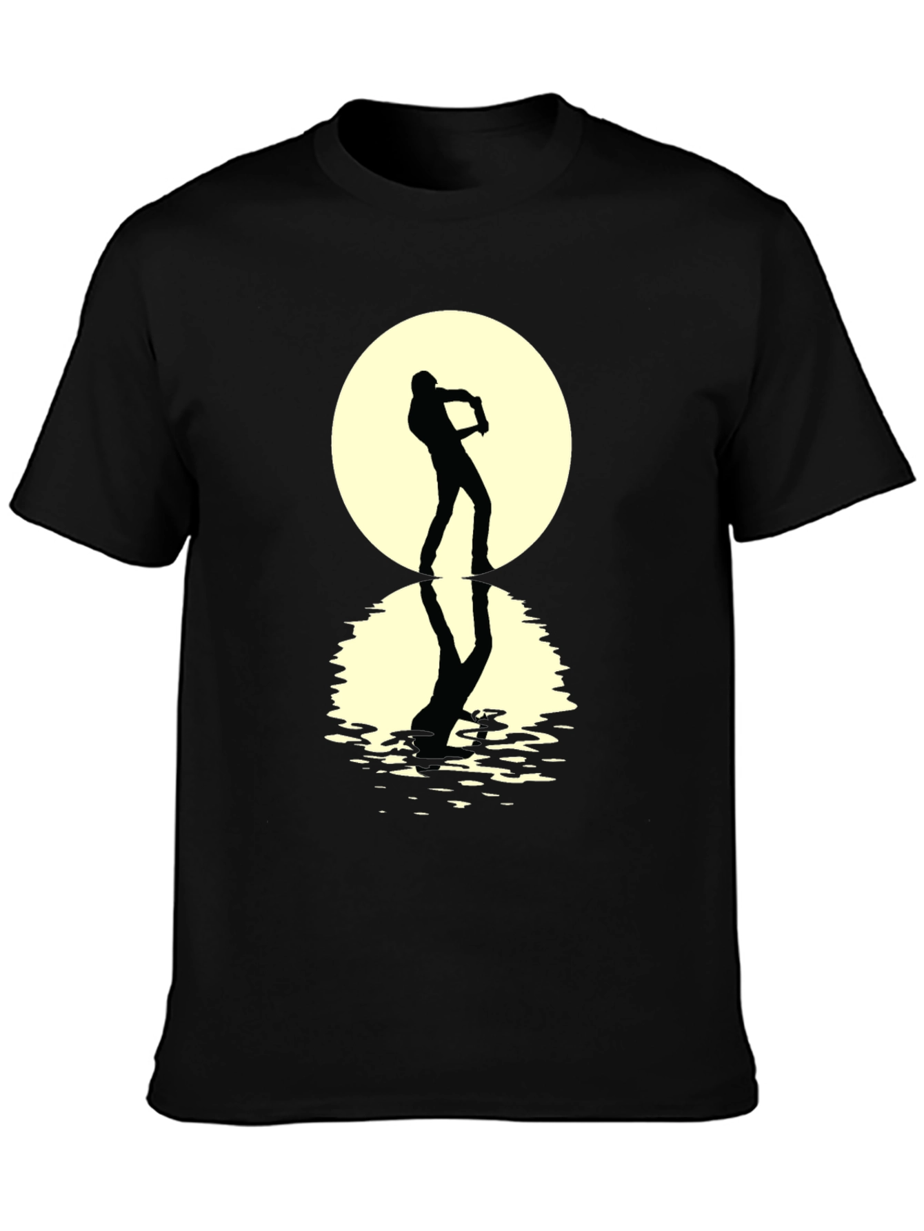 Silhouette Moon Guitar T-Shirt