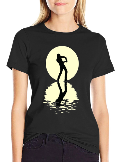 Silhouette Moon Guitar T-Shirt