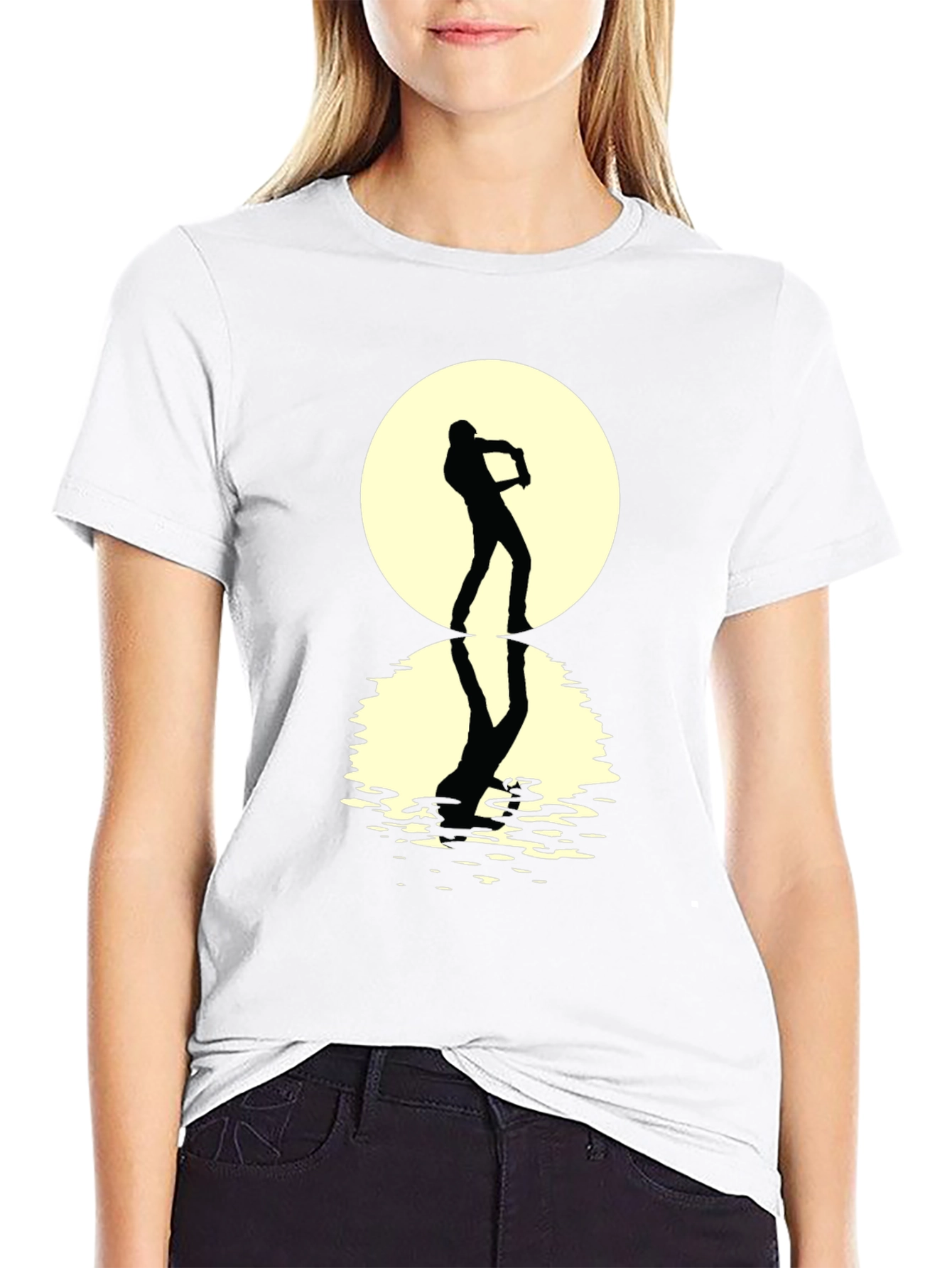 Silhouette Moon Guitar T-Shirt