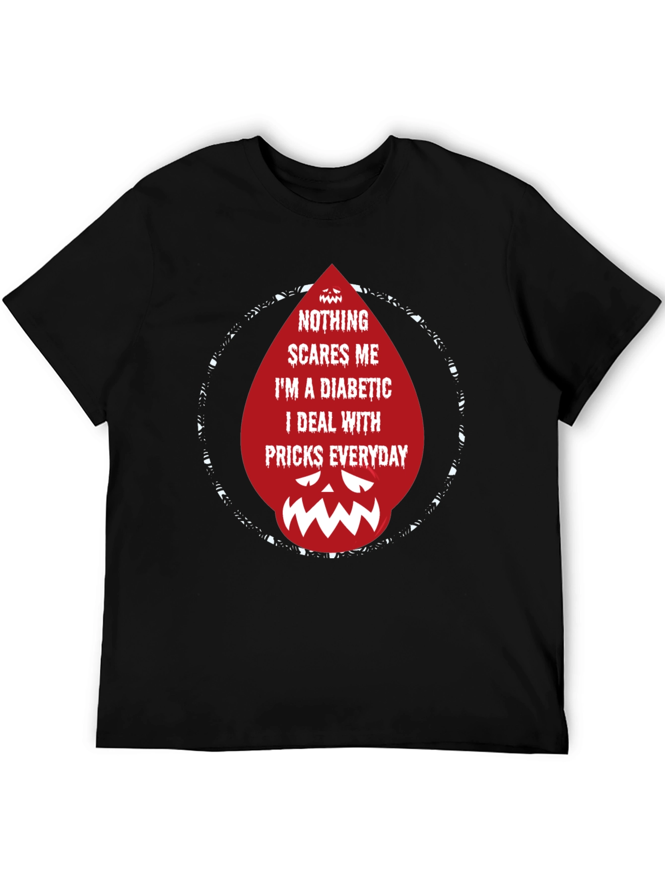 Diabetic Prick Graphic Tee - Funny Diabetes Awareness Shirt