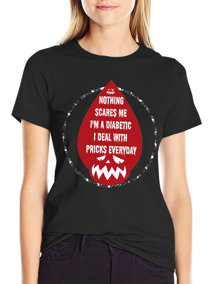 Diabetic Prick Graphic Tee - Funny Diabetes Awareness Shirt