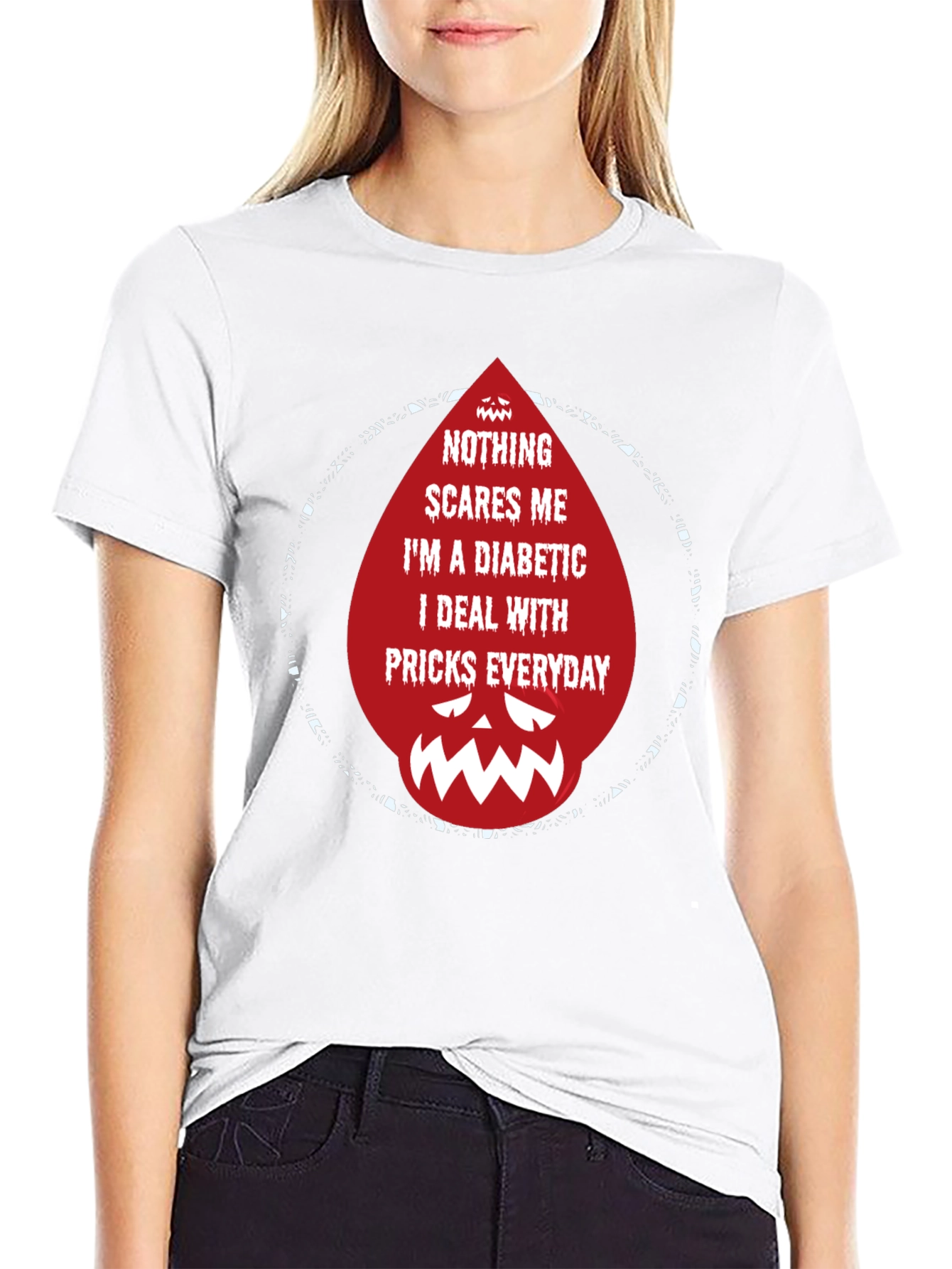 Diabetic Prick Graphic Tee - Funny Diabetes Awareness Shirt
