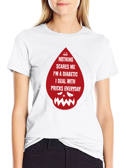 Diabetic Prick Graphic Tee - Funny Diabetes Awareness Shirt