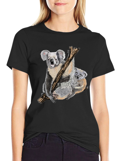 Koala Bear Graphic Tee - Unique Animal Print Shirt