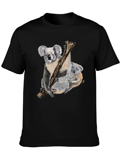 Koala Bear Graphic Tee - Unique Animal Print Shirt