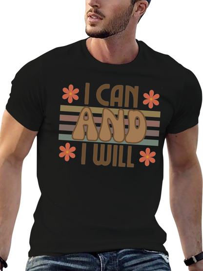 I Can And I Will Retro Graphic Tee