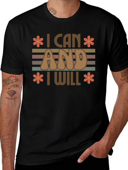 I Can And I Will Retro Graphic Tee