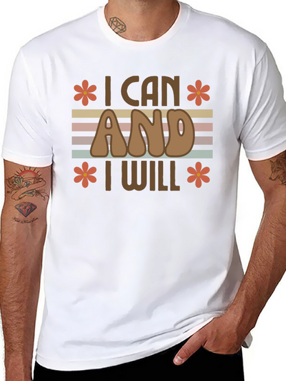 I Can And I Will Retro Graphic Tee