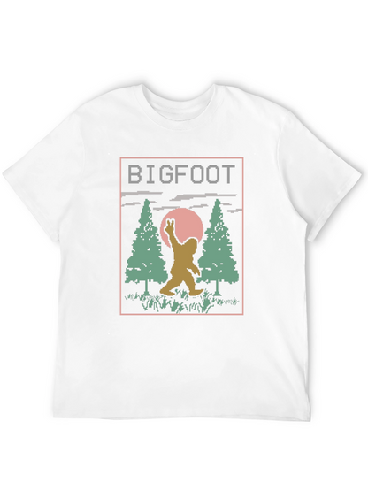 Retro Bigfoot T-Shirt - Pixelated Design
