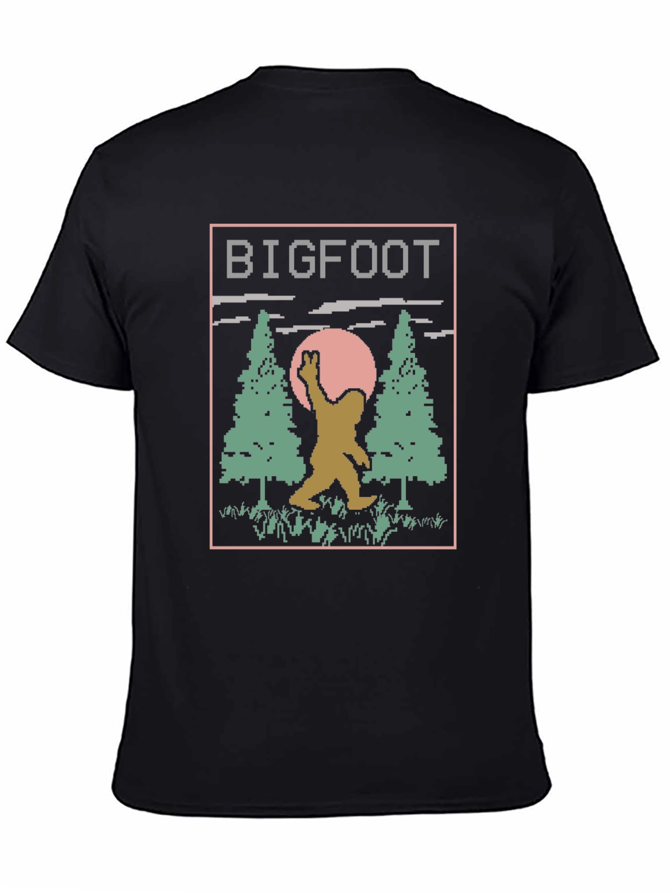 Retro Bigfoot T-Shirt - Pixelated Design