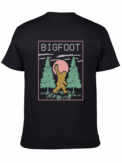 Retro Bigfoot T-Shirt - Pixelated Design