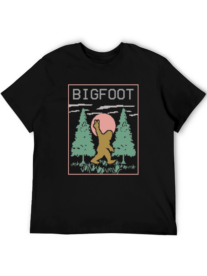 Retro Bigfoot T-Shirt - Pixelated Design