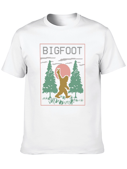 Retro Bigfoot T-Shirt - Pixelated Design