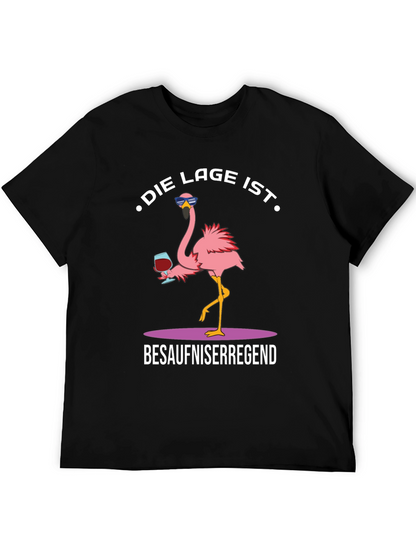 Humorous Flamingo Graphic T-Shirt
