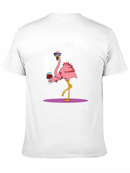 Humorous Flamingo Graphic T-Shirt