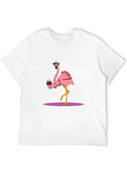 Humorous Flamingo Graphic T-Shirt