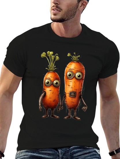 Robot Carrot Graphic T-Shirt